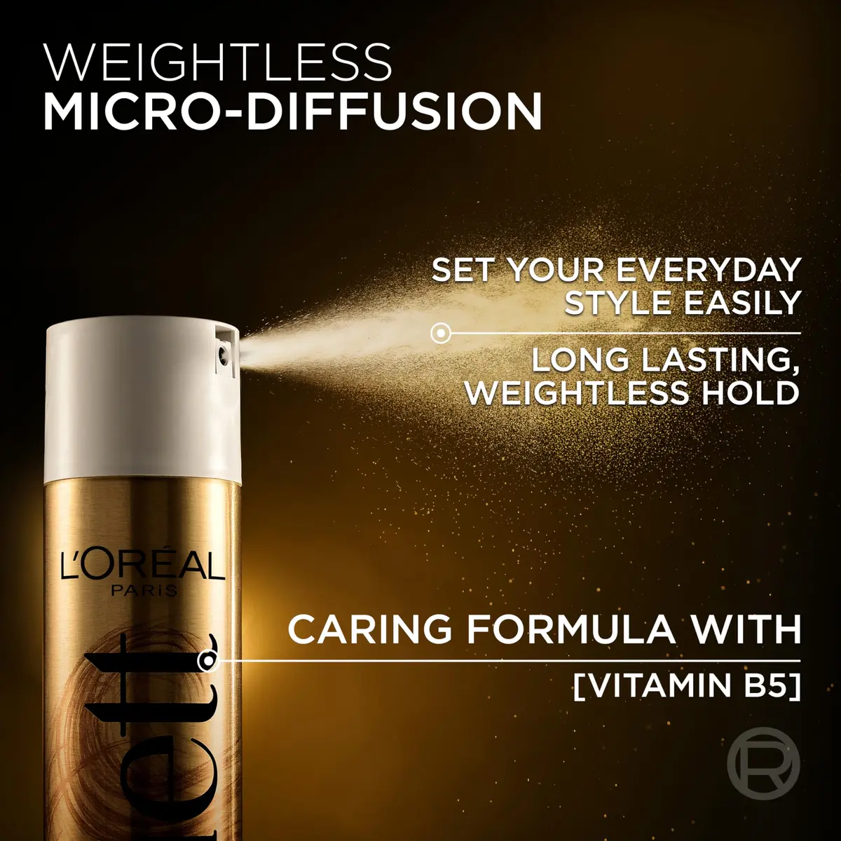 L'Oreal Paris Elnett Unscented Hairspray, Extra Strong Hold 312ml (11 oz) | Humidity Resistant Frizz Control - view 4