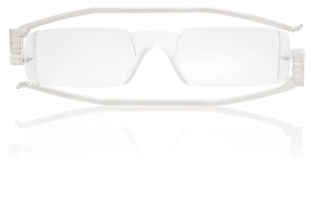 Nannini Compact One Optics 3.0 Temples Reading Glass (Crystal) | Ultra-Thin, Foldable, Unisex - main product image