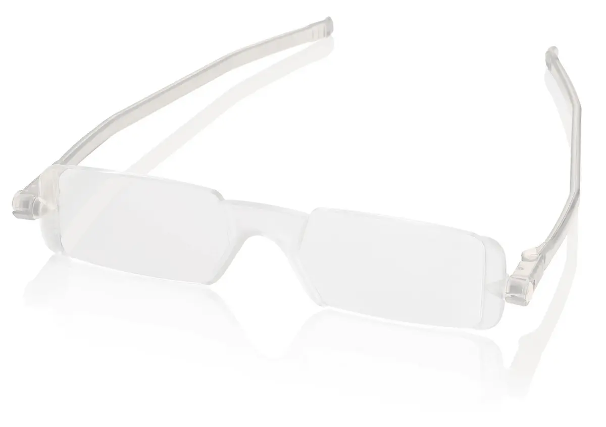 Nannini 7502 Compact One Optics 2.0 Temples Reading Glass (Crystal) | Ultra-thin foldable unisex eyewear - view 3