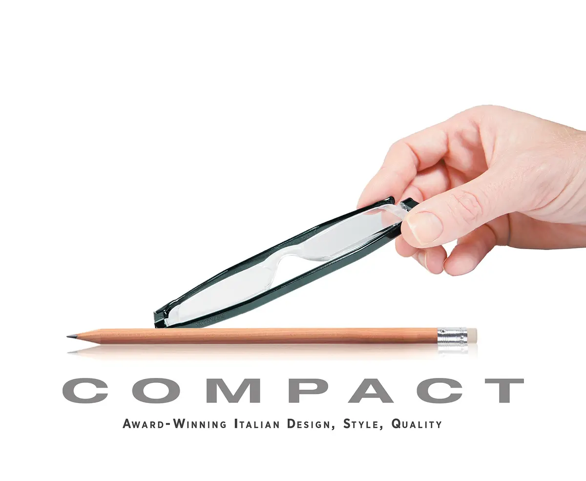 Nannini 7528 Compact One Optics 2.5 Temples Reading Glass (Grey) | Unisex, Ultra-Thin, Durable - view 4