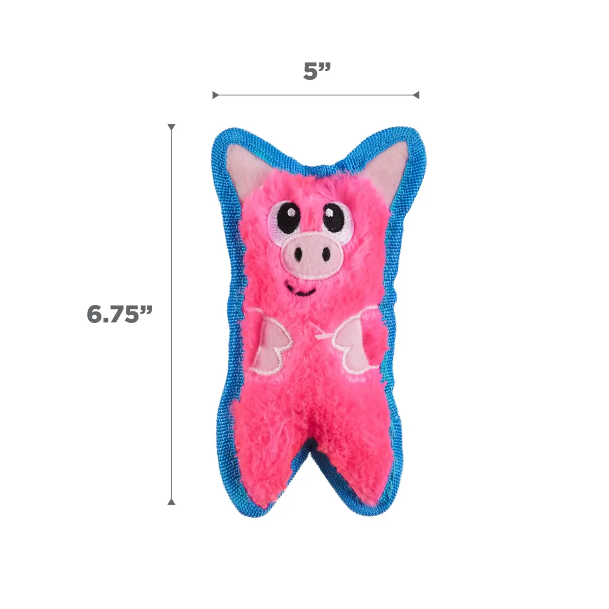 Outward Hound Durablez Minis Tough Chew Plush Squeaky Dog Toy Pig 17.3 cm (6.8") | Stuffing-Free Interactive Play - view 6