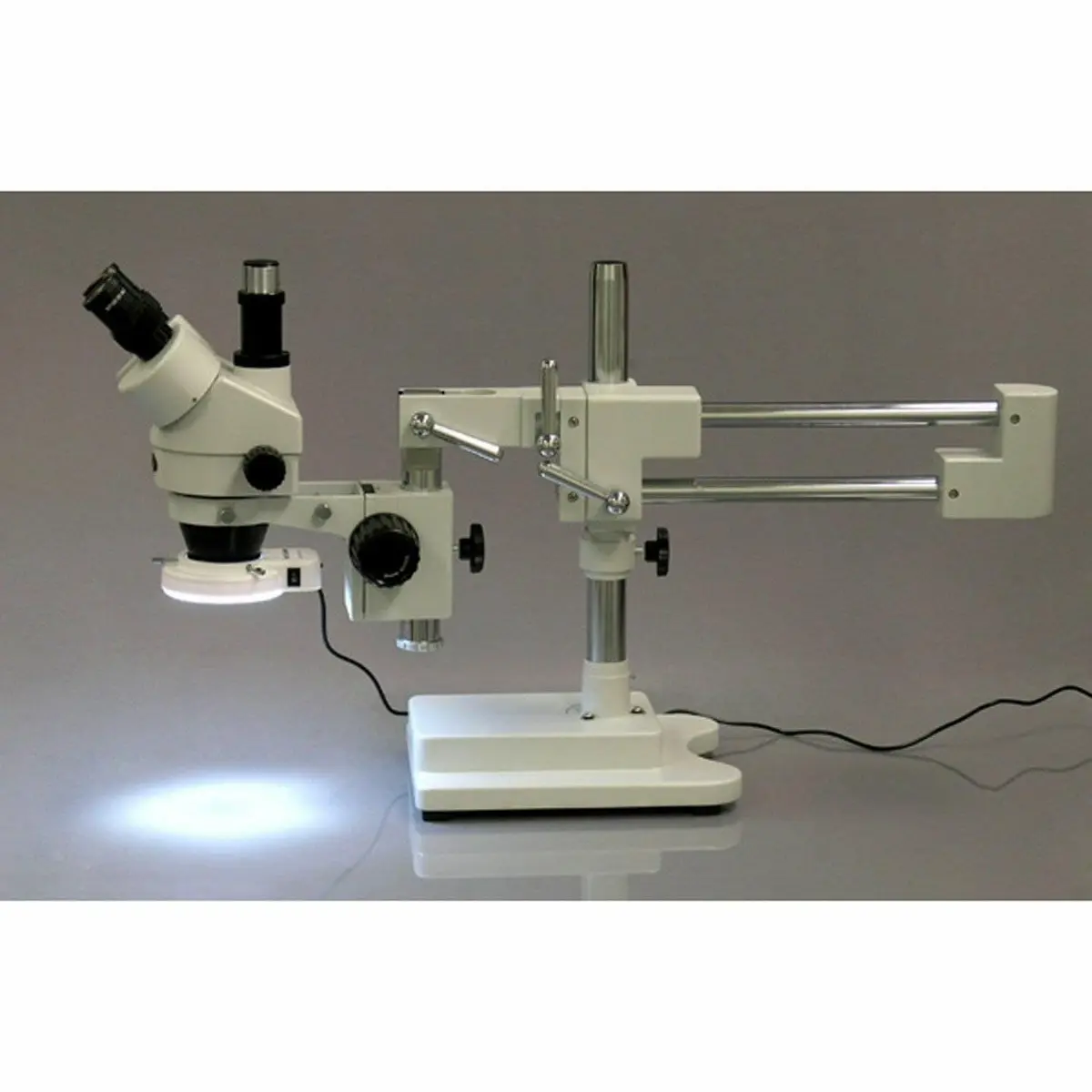 AmScope LED-144S LED Adjustable Microscope Ring Light with 48mm Adapter | 144 Bright White LEDs - view 5