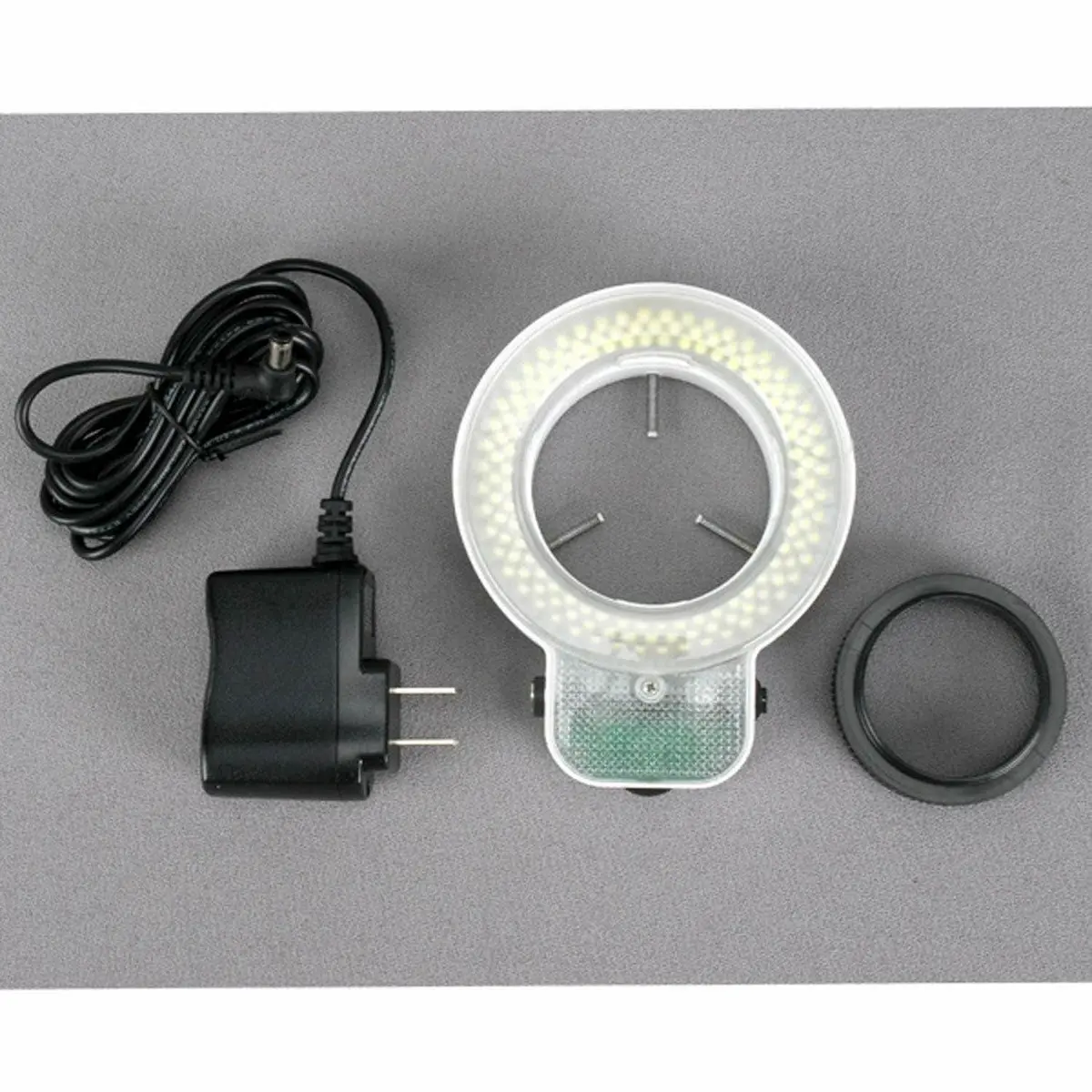 AmScope LED-144S LED Adjustable Microscope Ring Light with 48mm Adapter | 144 Bright White LEDs - view 2