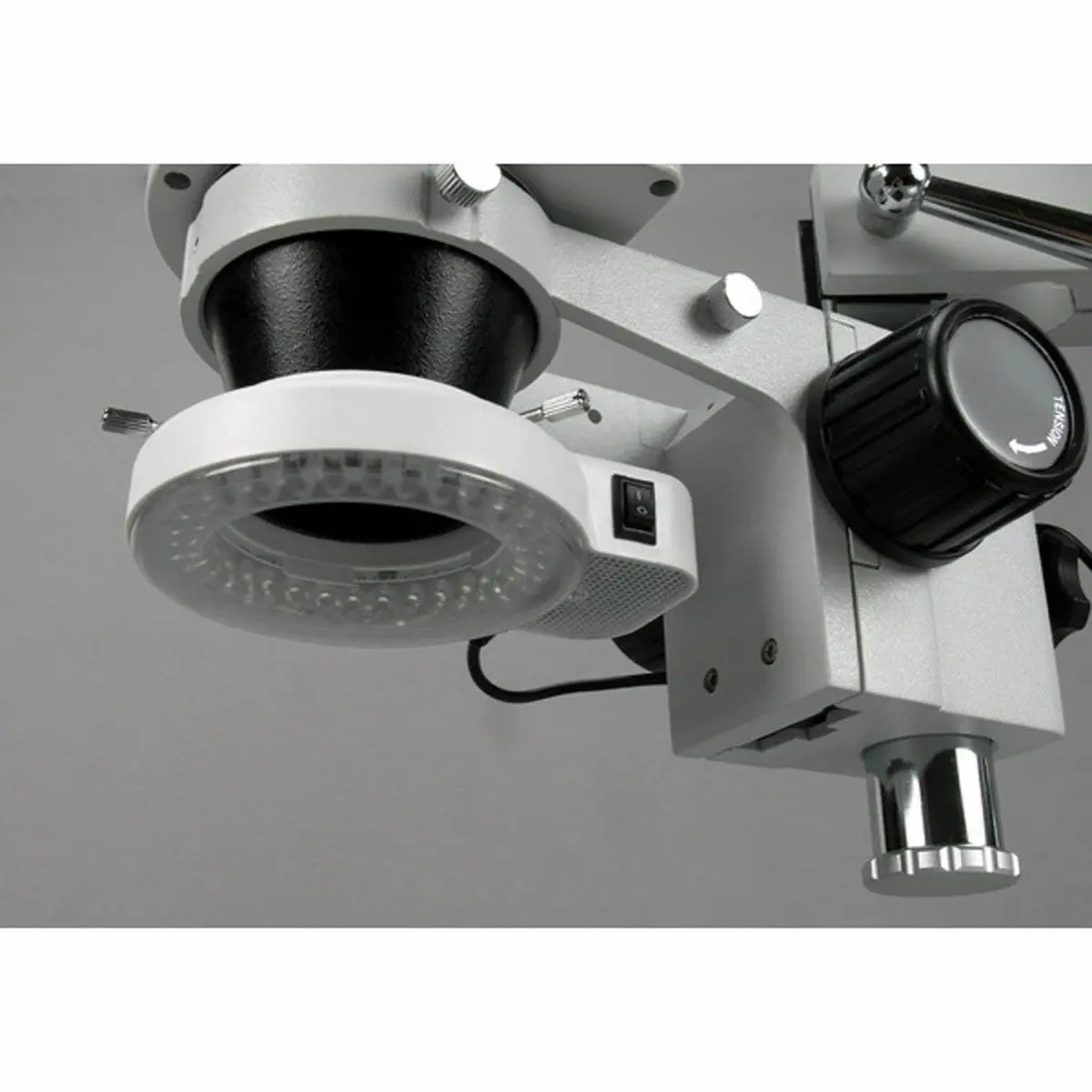 AmScope LED-144S LED Adjustable Microscope Ring Light with 48mm Adapter | 144 Bright White LEDs - view 3