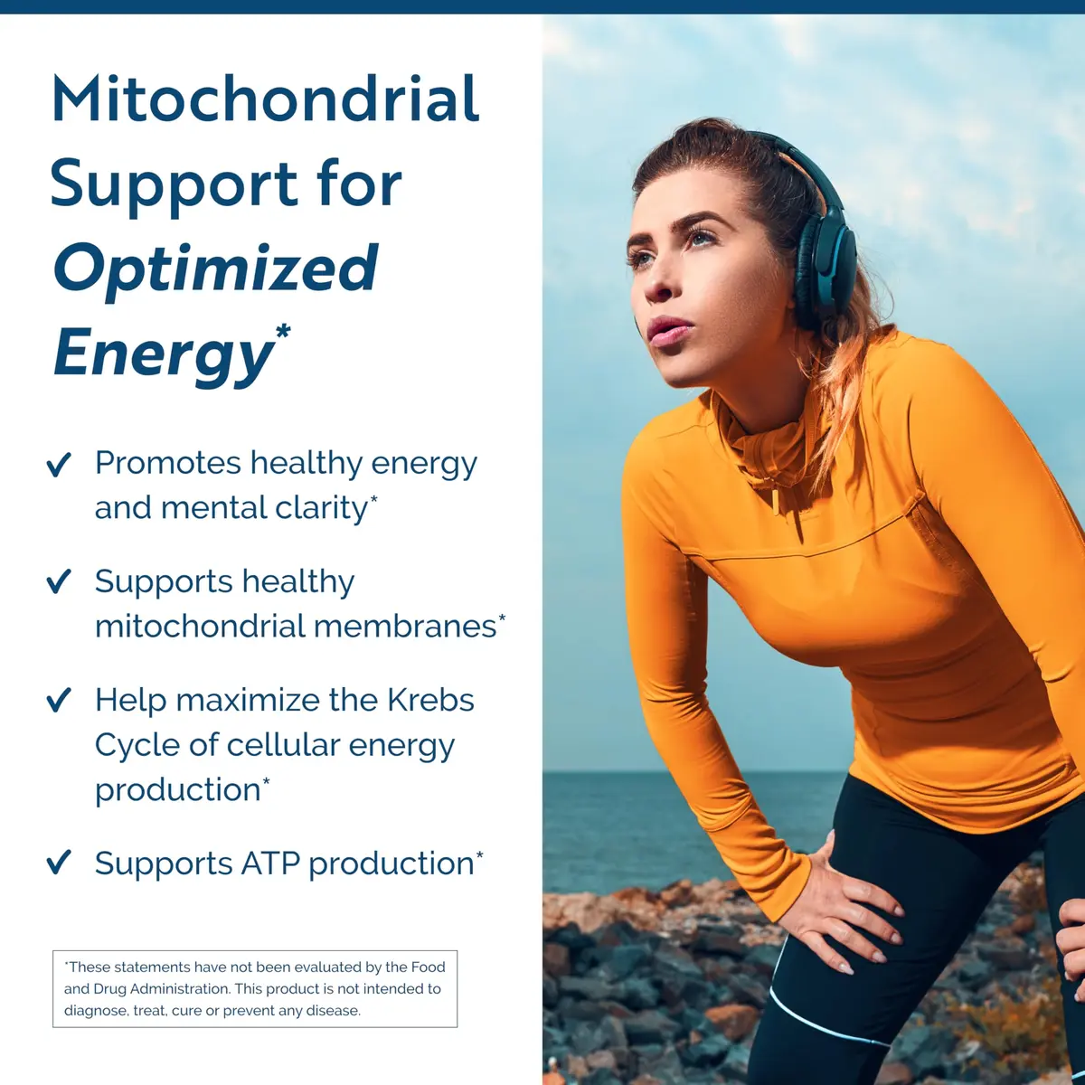 Researched Nutritionals ATP Supplements for Cellular Health & Energy Support - ATP Fuel - Vitamin E, CoQ10 & NADH to Promote Mental Clarity & Healthy Mitochondria (150 Capsules) - view 2