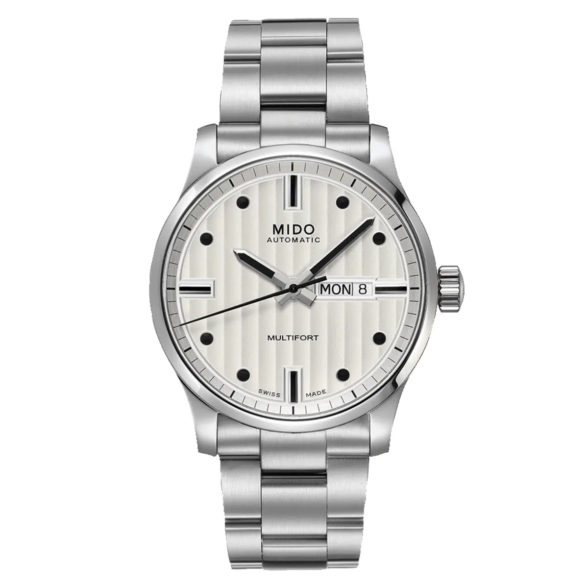 MIDO Multifort Gent Swiss Automatic Mens Watch - Silver Dial - 42mm Stainless Steel - main product image