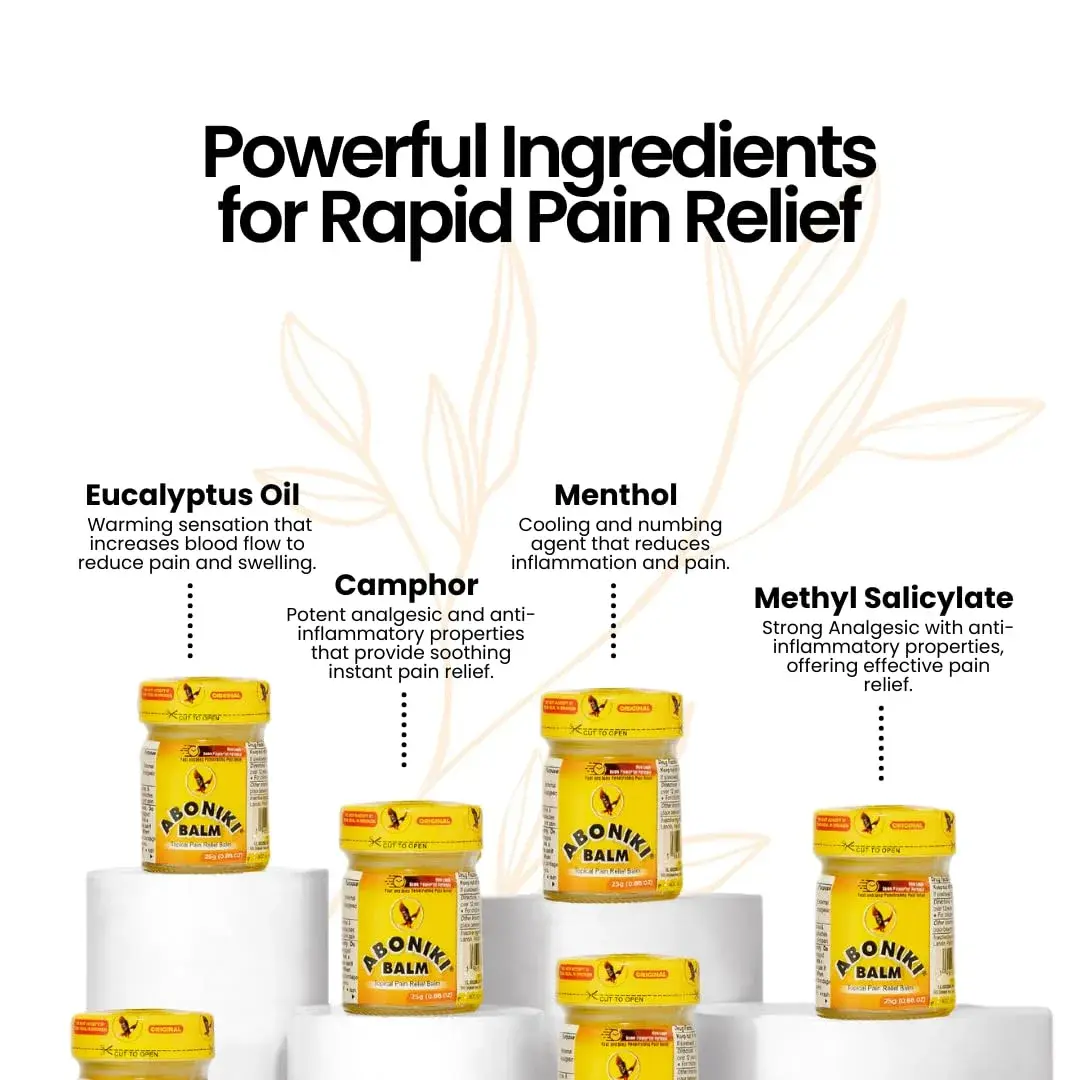Aboniki Balm 25g (0.88 oz) | Powerful Topical Pain Relief for Muscles and Joints - view 5