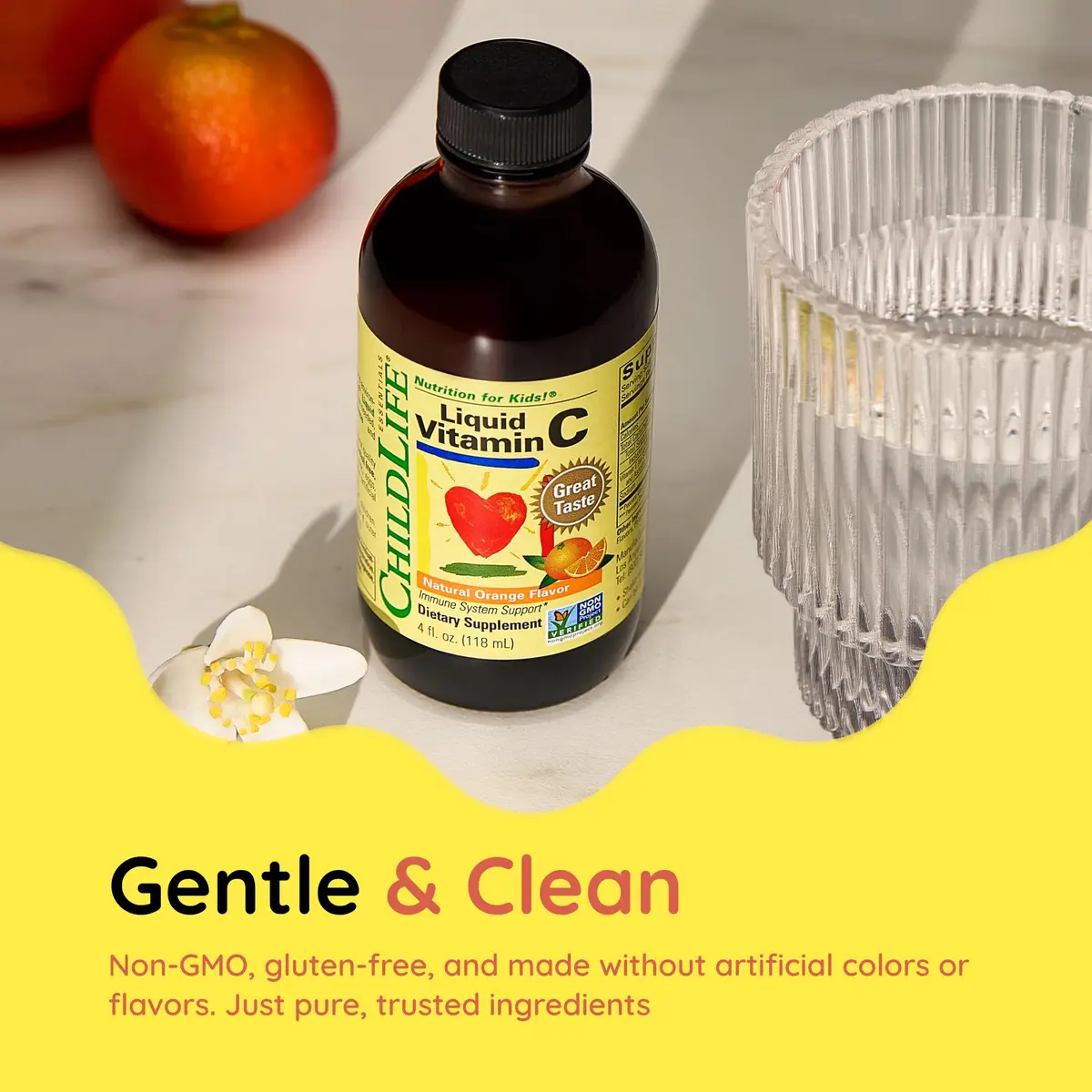ChildLife Essentials Liquid Vitamin C 4 Fl Oz | Natural Orange Flavor for Kids, Immune Support - view 8