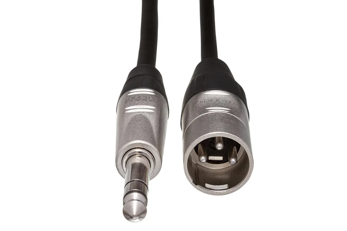 Hosa HSX-005 Pro Balanced Interconnect, REAN 1/4 Inch TRS to XLR3, 5 Feet | Studio-Grade Audio Cable for Live & Recording - view 5