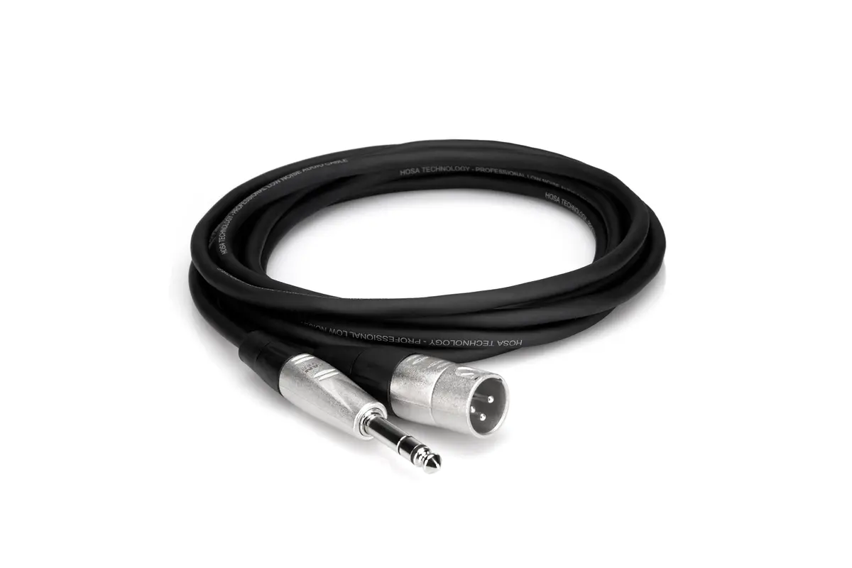 Hosa HSX-005 Pro Balanced Interconnect, REAN 1/4 Inch TRS to XLR3, 5 Feet | Studio-Grade Audio Cable for Live & Recording - view 6