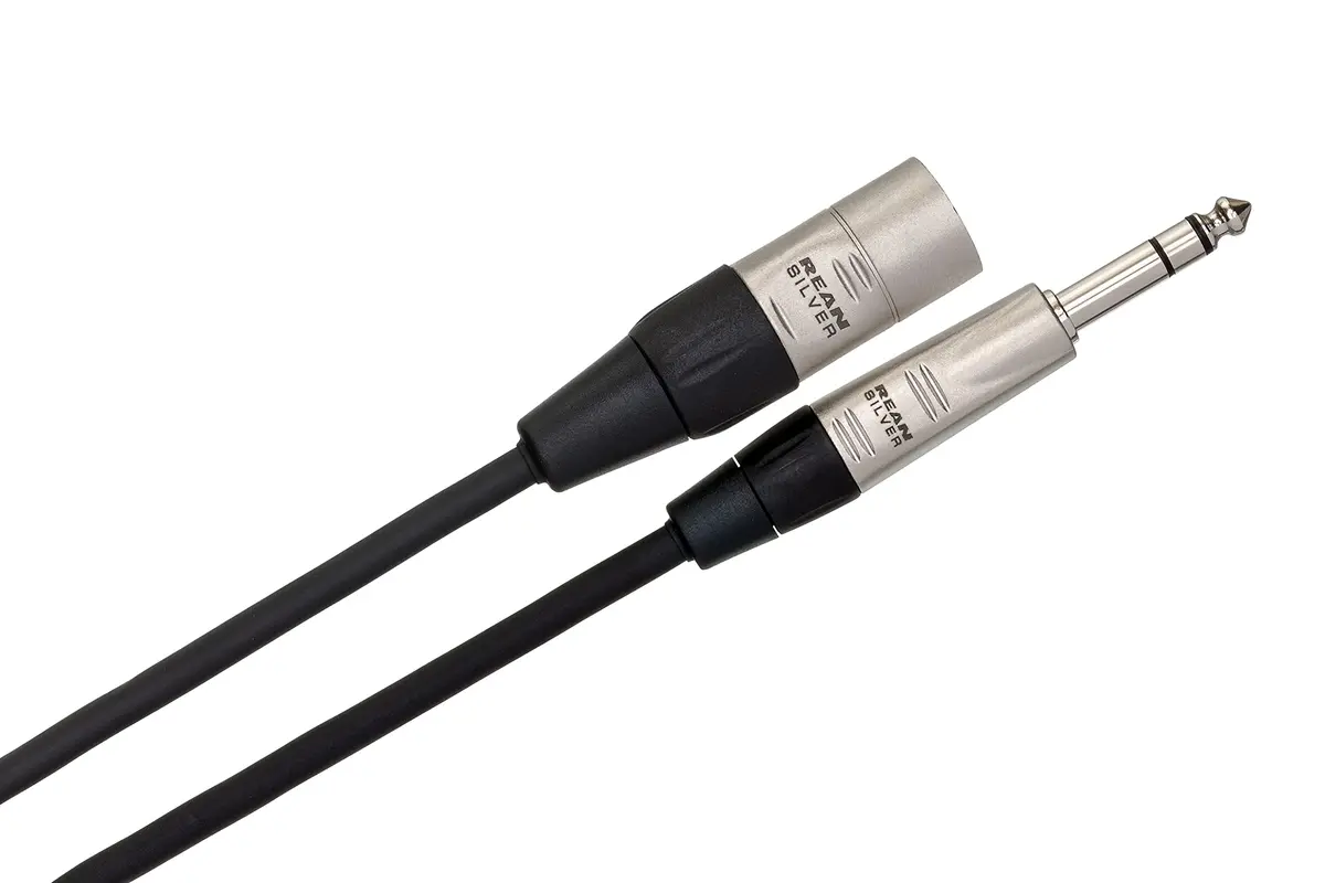 Hosa HSX-005 Pro Balanced Interconnect, REAN 1/4 Inch TRS to XLR3, 5 Feet | Studio-Grade Audio Cable for Live & Recording - view 3