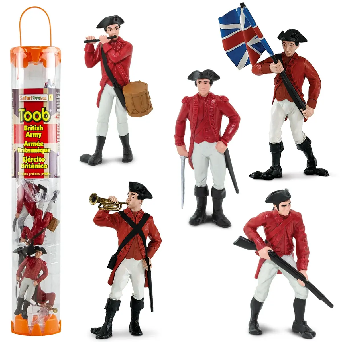 Safari Ltd. Revolutionary War British Army Designer TOOB 26.7cm (10.5in) | Educational Toy Figures for Kids Ages 3+ - main product image