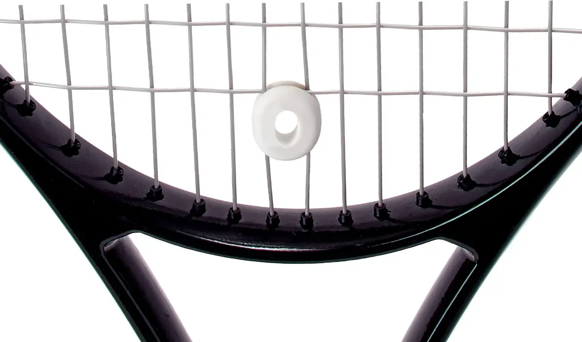 Tourna O Damp Tennis Racquet Vibration Dampener 2 Pack White | Reduces String Vibration for Quieter Play - view 2