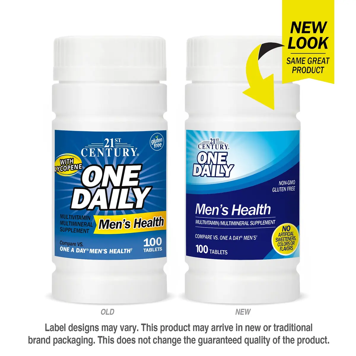 21st Century One Daily Men's Health Multivitamin Tablets, 100 Count | Complete Vitamin & Mineral Support for Men - view 2