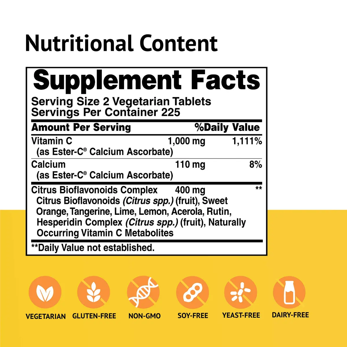 American Health Ester-C 500mg 450ct | Citrus Bioflavonoids Tablets for Immune Support - view 2