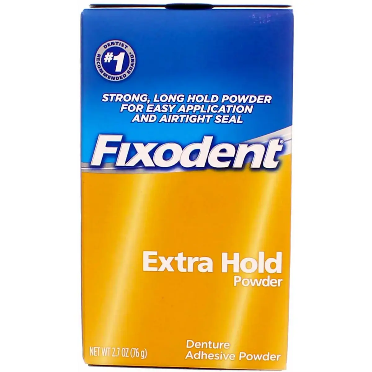 Fixodent Extra Hold Denture Adhesive Powder 2.7 oz (76.5 g) | Strong All-Day Hold - main product image
