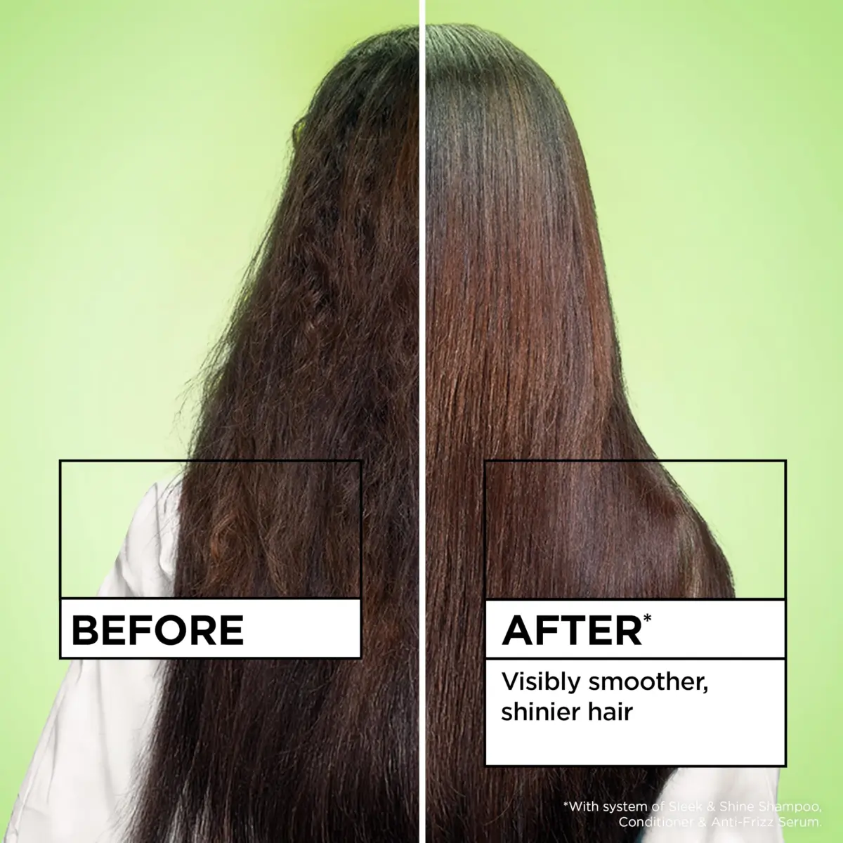 Garnier Fructis Sleek & Shine Anti-Frizz Hair Serum 156ml (5.1 Fl Oz) | 72-Hour Frizz Control for Dry, Frizzy Hair - view 3