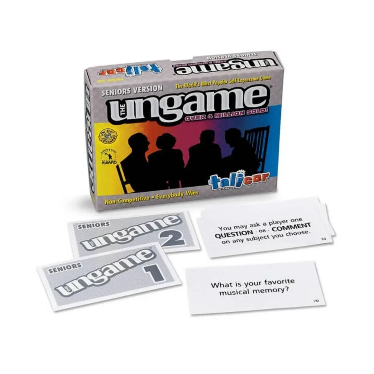 TaliCor Seniors Edition UNGAME - 140 Cards | Non-Competitive Card Game for Ages 55+ - main product image