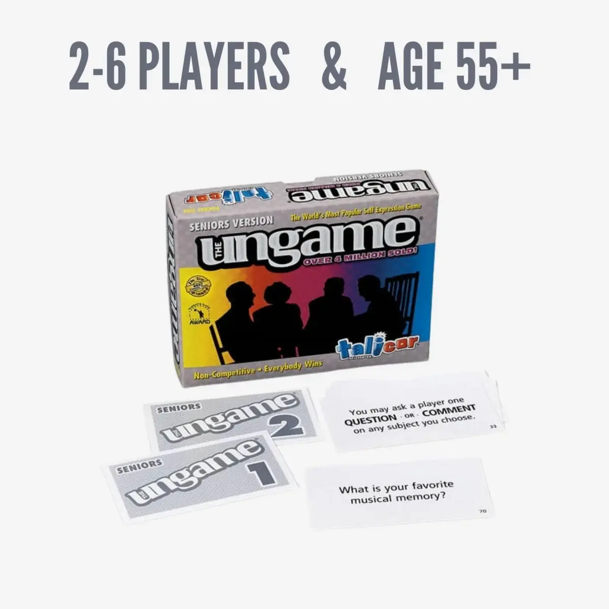 TaliCor Seniors Edition UNGAME - 140 Cards | Non-Competitive Card Game for Ages 55+ - view 4