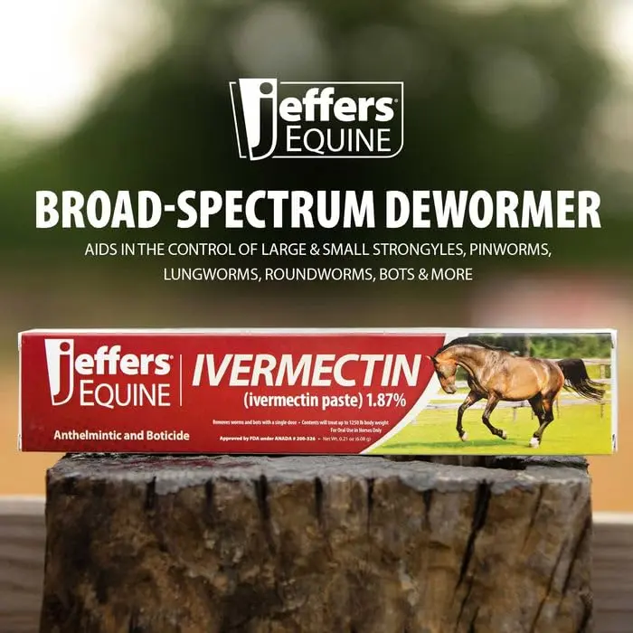 Jeffers Ivermectin Gel Dewormer for Horses 1.87% | Apple Flavored | 1 Pack - view 7