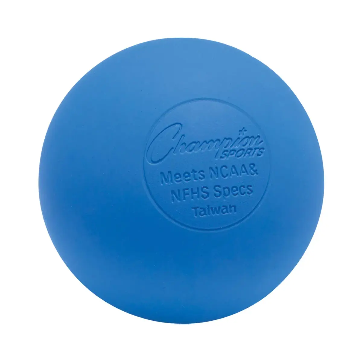 Champion Sports Official Lacrosse Balls Blue 130g (5.5oz) | NCAA, NFHS, SEI Certified - main product image