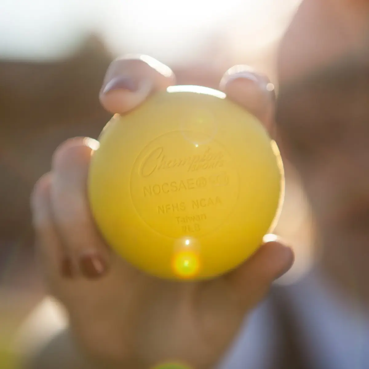 Champion Sports Official Lacrosse Balls - Yellow, 1-Pack (2.5 inch Diameter) | NCAA, NFHS, SEI Certified - view 3