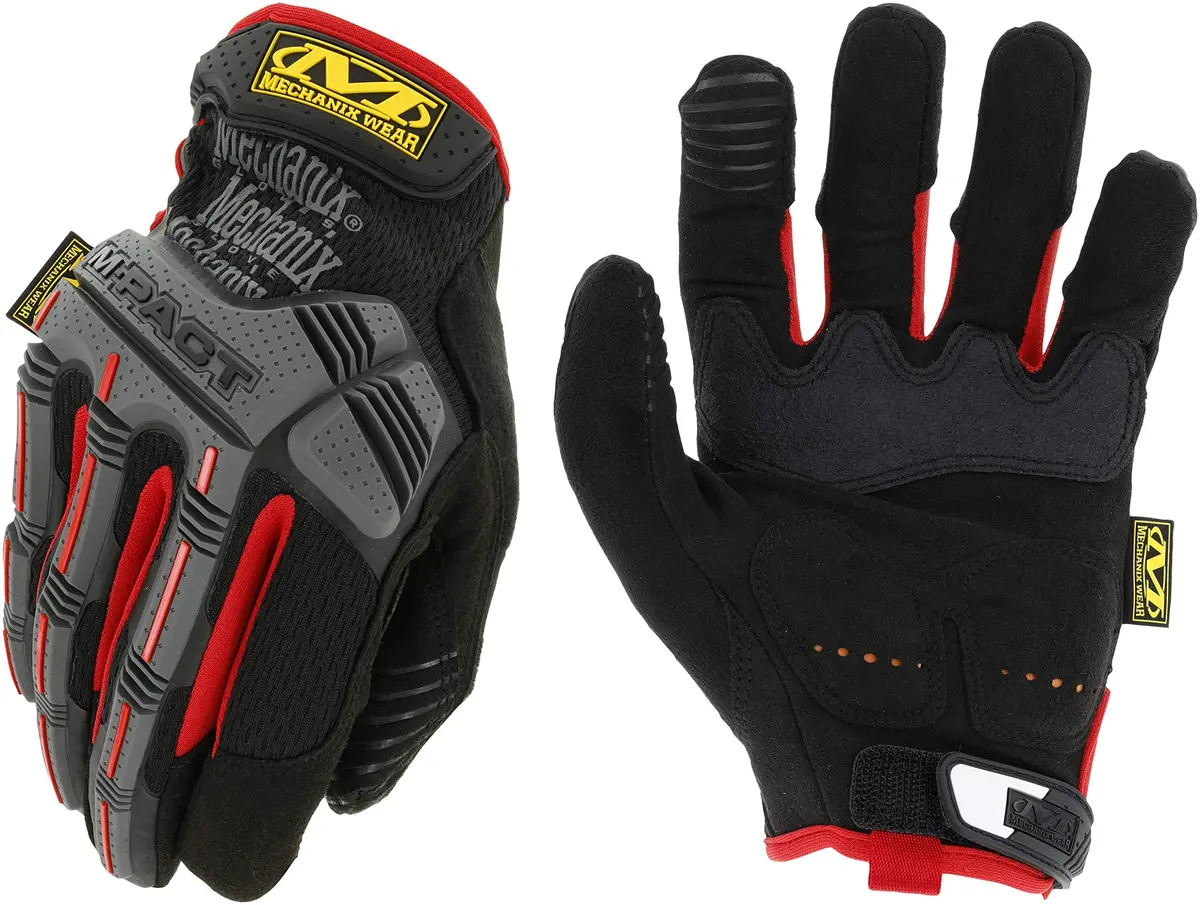 Mechanix Wear M-Pact Impact Resistant Work Gloves - Small - Red/Black | Impact & Vibration Damping - main product image