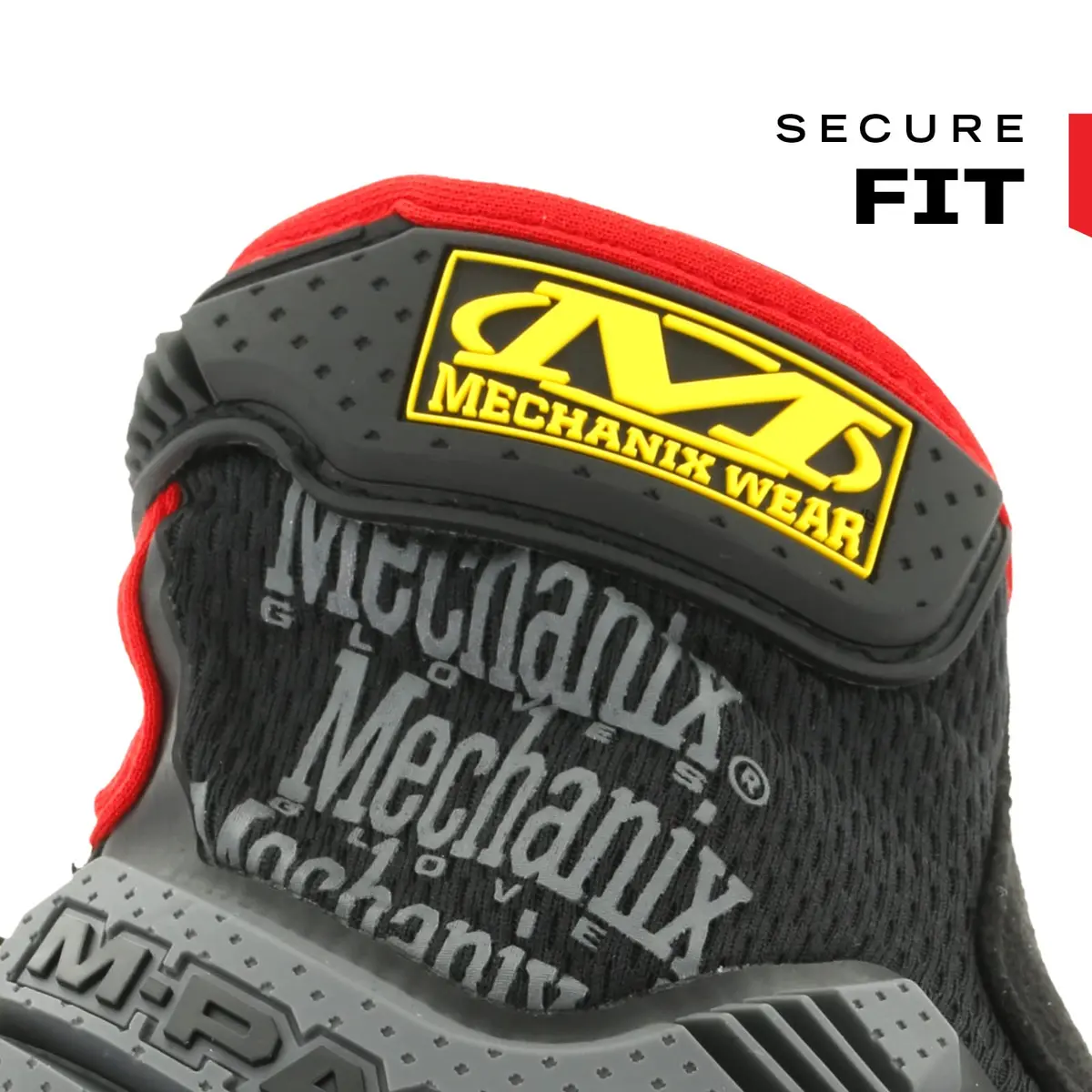 Mechanix Wear M-Pact Impact Resistant Work Gloves - Small - Red/Black | Impact & Vibration Damping - view 7