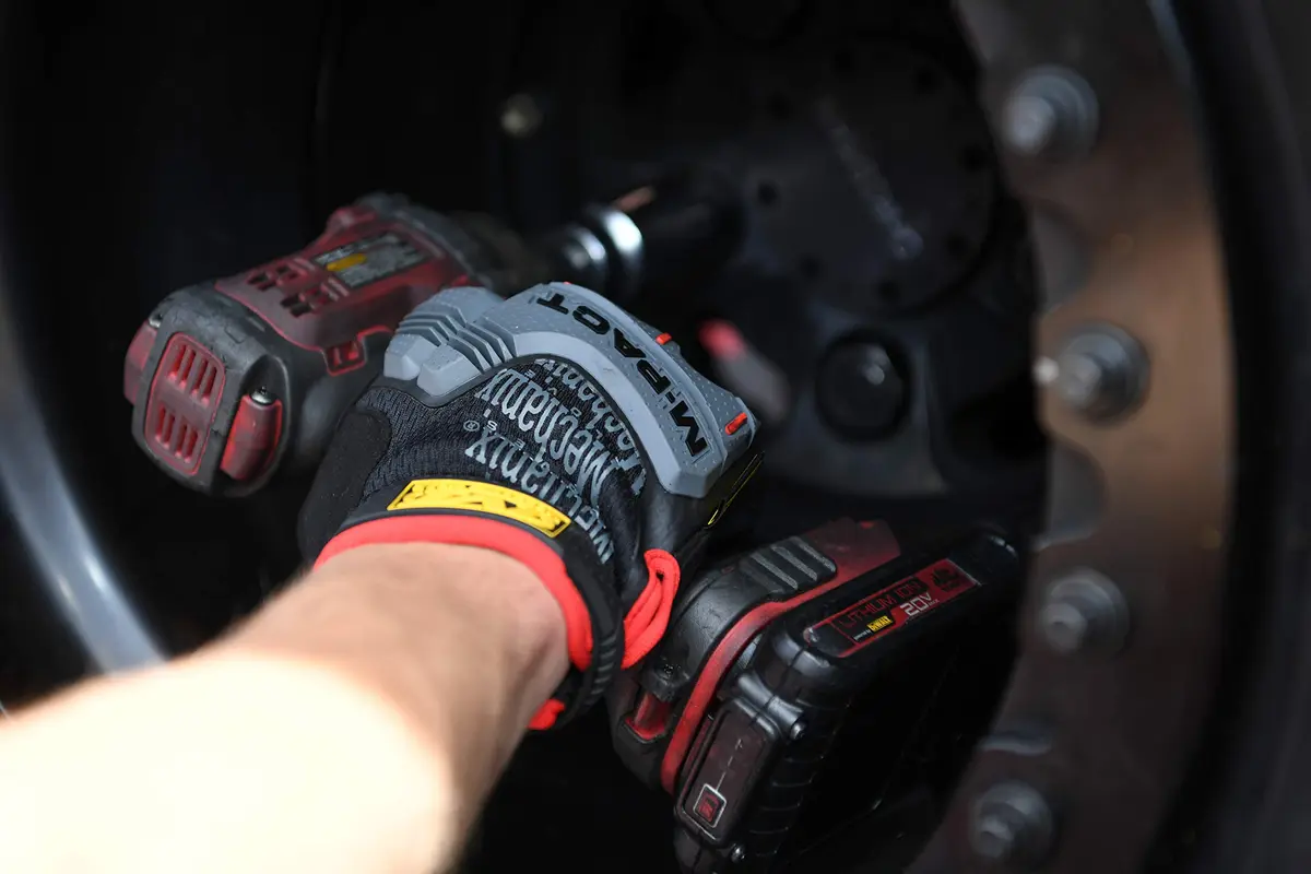 Mechanix Wear M-Pact Impact Resistant Work Gloves - Small - Red/Black | Impact & Vibration Damping - view 8