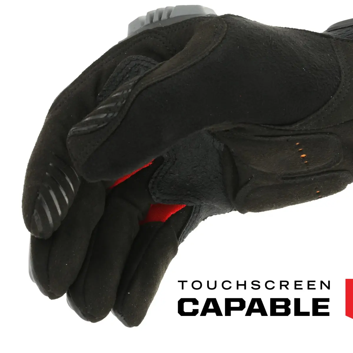 Mechanix Wear M-Pact Impact Resistant Work Gloves - Small - Red/Black | Impact & Vibration Damping - view 2