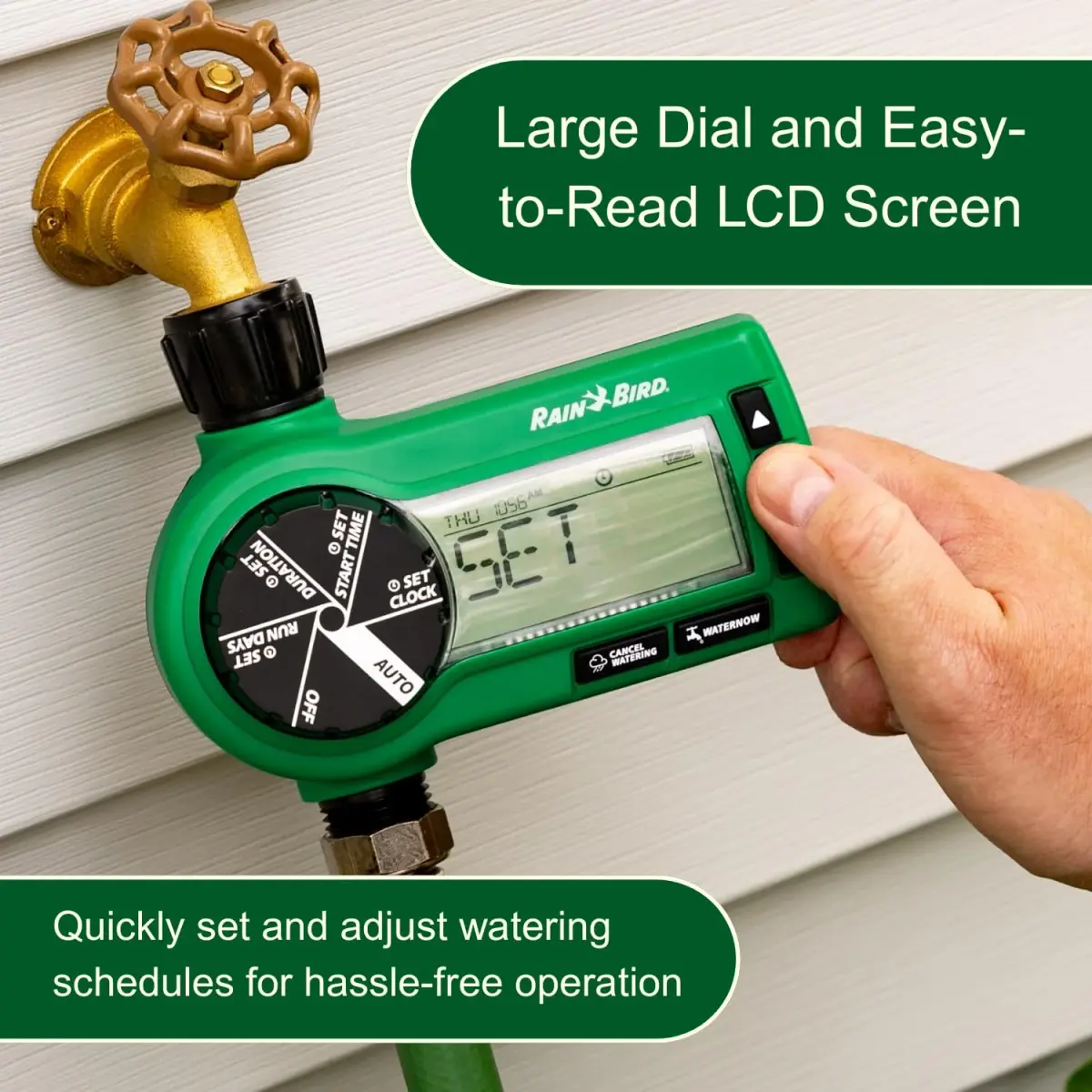 Rain Bird 1ZEHTMR Electronic Digital Hose End Timer 1.5cm (0.076lb) | Automatic Watering for Gardens & Drip Irrigation - view 3