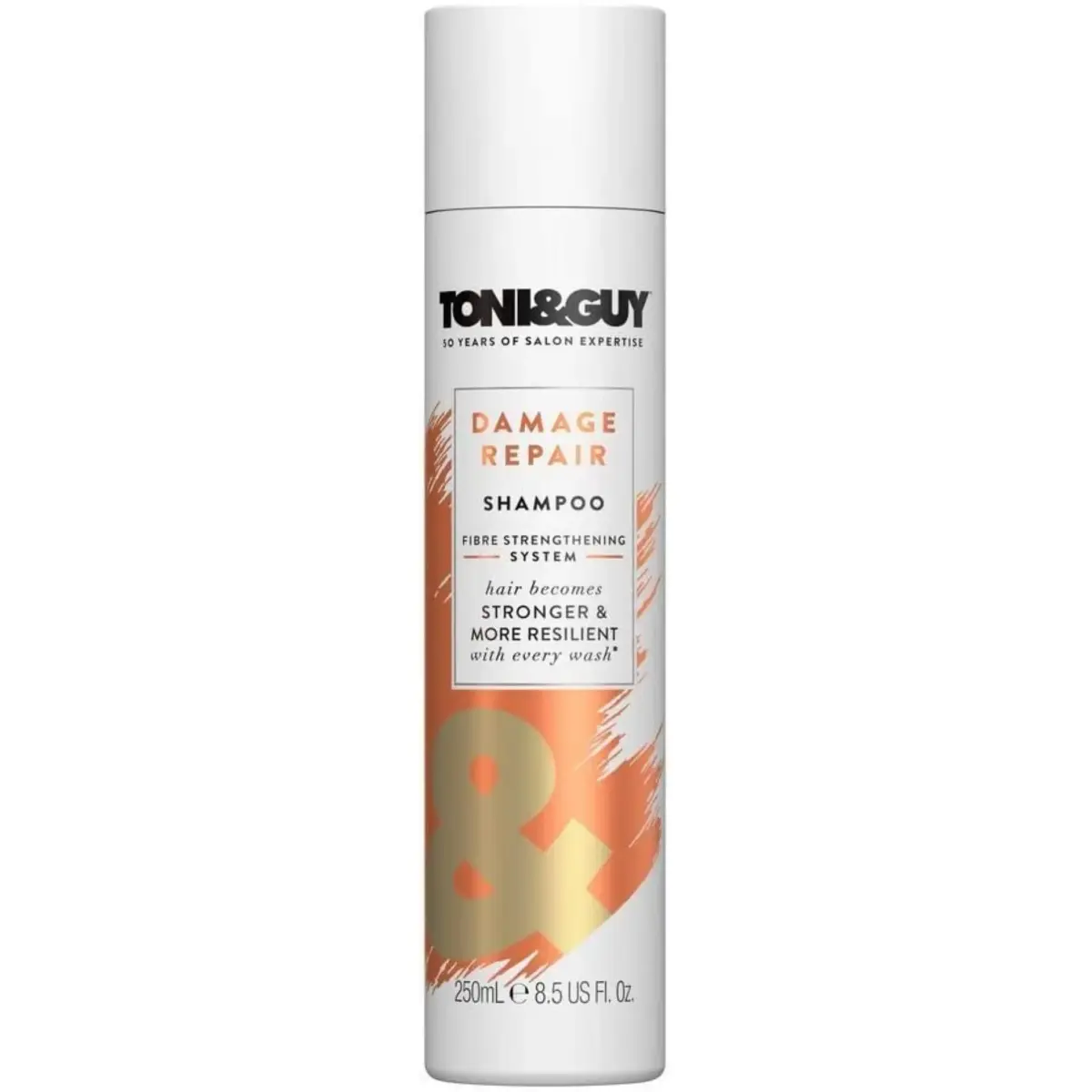 TONI&GUY Cleanse Shampoo for Damaged Hair 250ml (8.5 Fl Oz) | Strengthens Hair Fiber - main product image