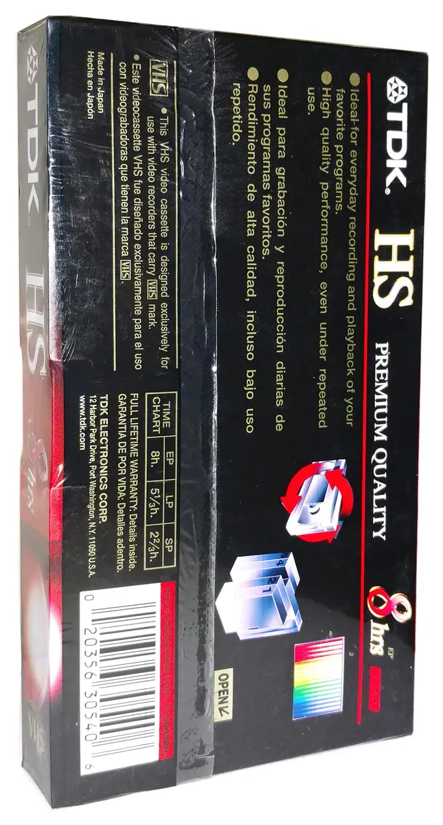 TDK HS T-160 8 Hour EP Video Cassette Tape | Premium Quality for Daily Recording in India - view 2