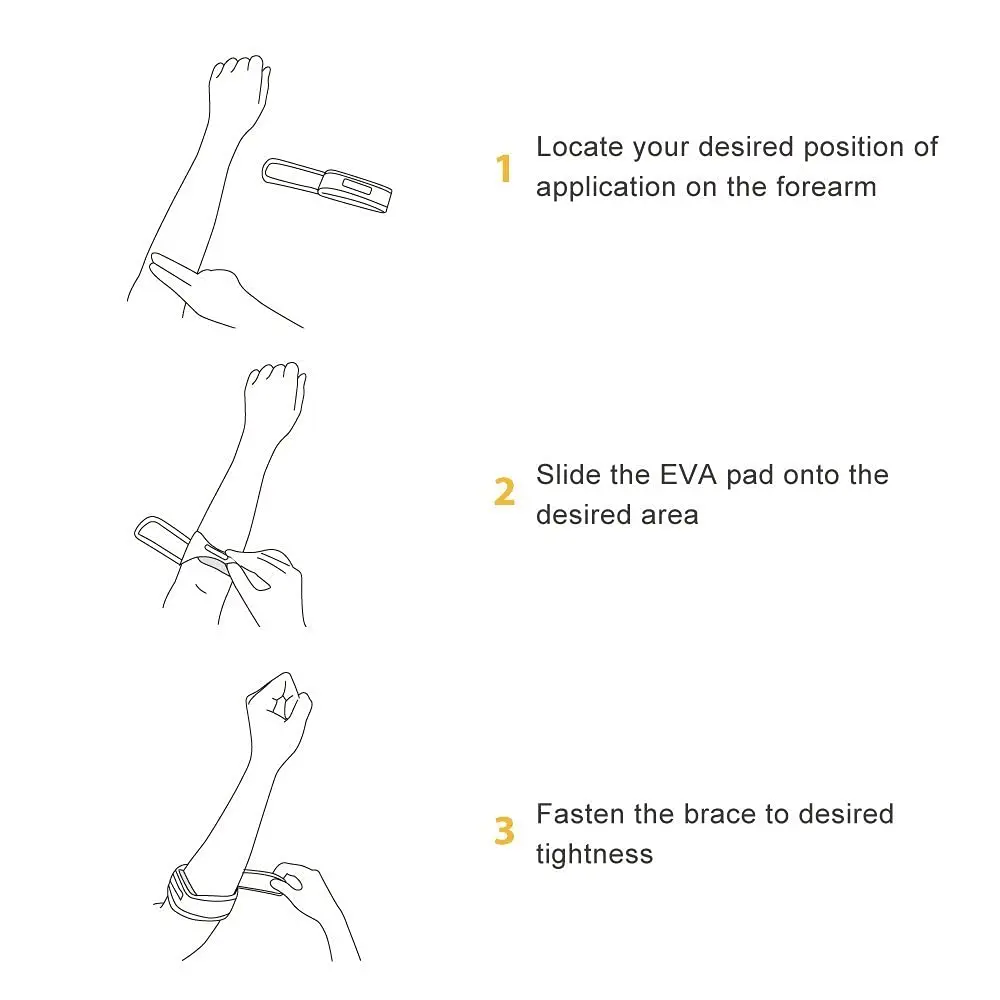 Bracoo Tennis Elbow Brace for Men and Women | Adjustable Forearm Compression Support 23-32 cm - view 9
