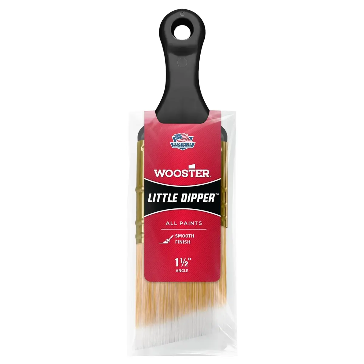 Wooster Little Dipper Paintbrush 1 1/2 Inch (3.81 cm) | Smooth Finish for Trim & Details - main product image