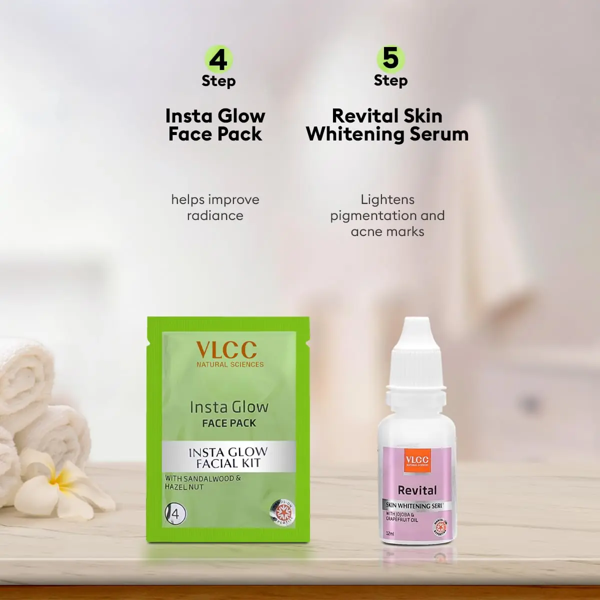 VLCC Salon Series Instaglow Facial Kit 240gm (6 Facials) | Instant Radiance for Special Occasions - view 8