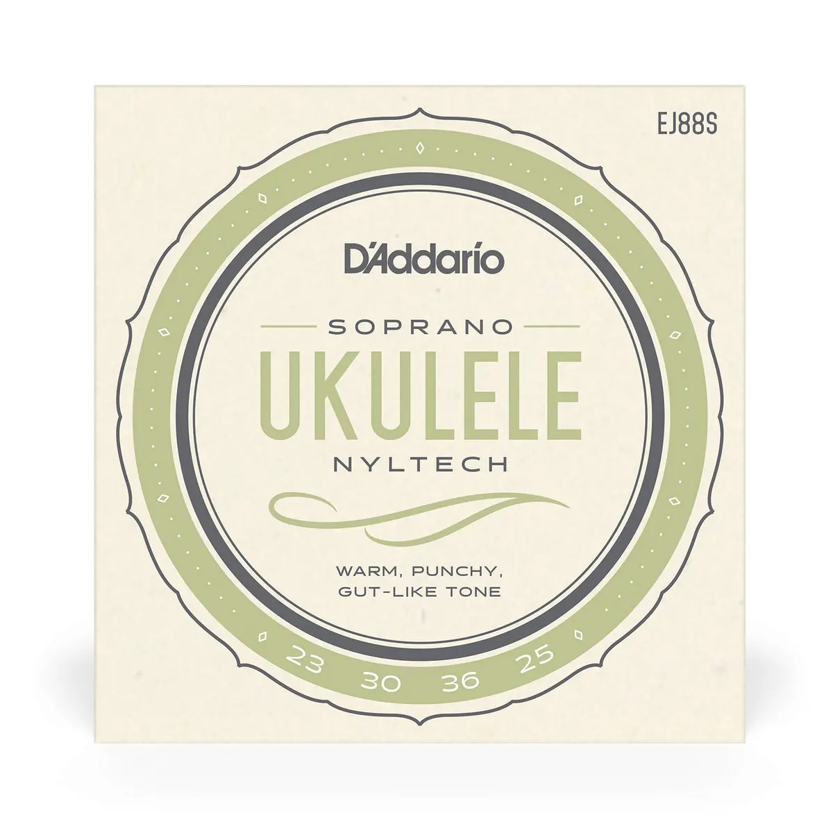 D'Addario Nyltech Soprano Ukulele Strings EJ88S (4-String Set) | Bright Tone & Tuning Stability - view 2