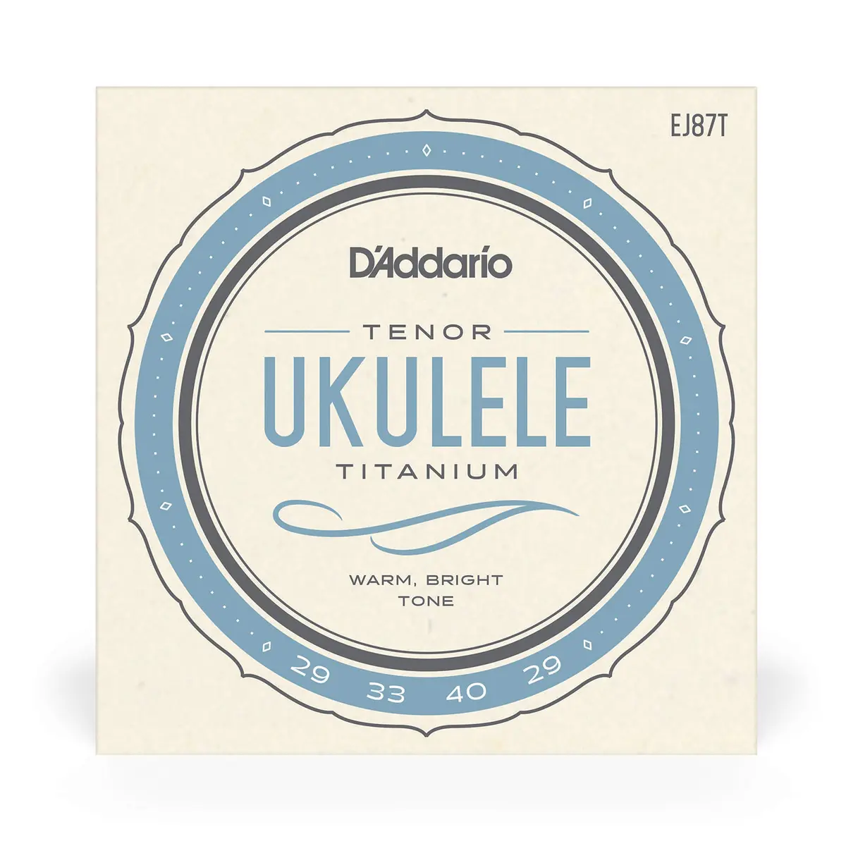 D'Addario Titanium Tenor Ukulele Strings EJ87T (4-String Set) | Bright, Projecting Tone - view 2