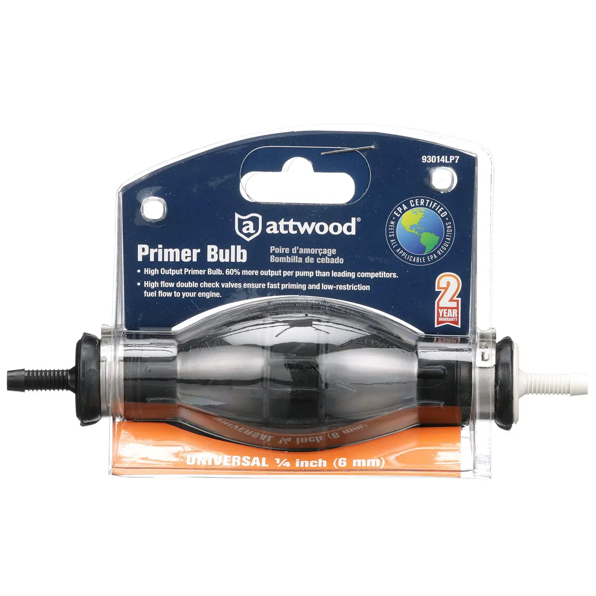 attwood High-Output Fuel Primer Bulb for Marine Engines 1/4" ID | EPA & CARB Compliant - view 4