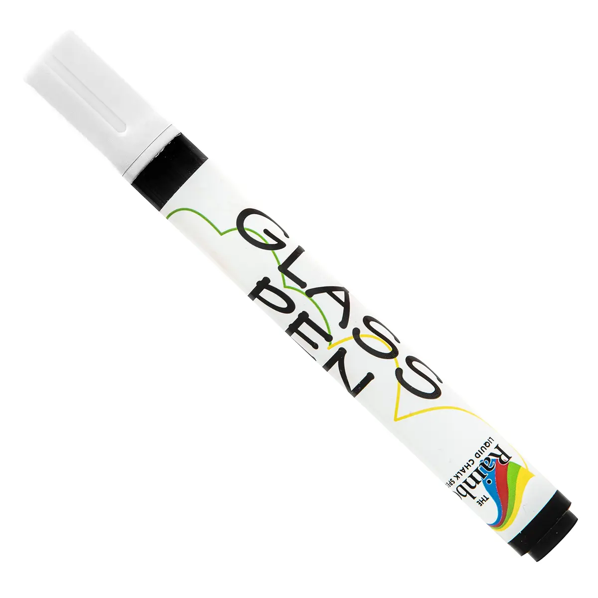 Rainbow Chalk Markers Limited Glass Pen Window Marker White Fine Tip | Writes on Glass, Mirrors, Windows - main product image