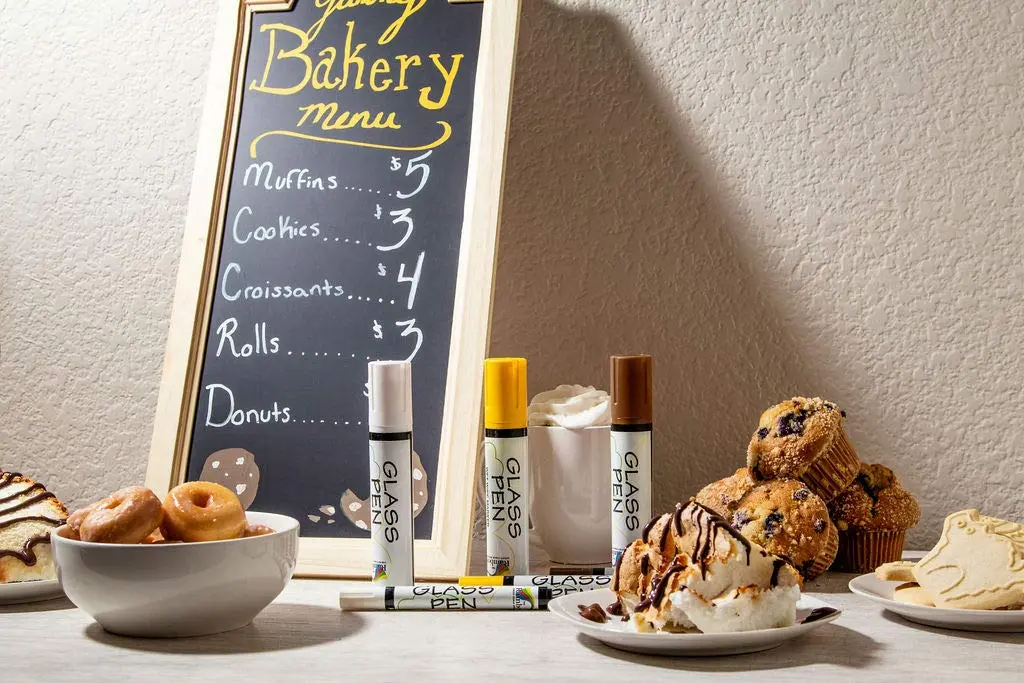 Rainbow Chalk Markers Limited Glass Pen Window Marker White Fine Tip | Writes on Glass, Mirrors, Windows - view 7
