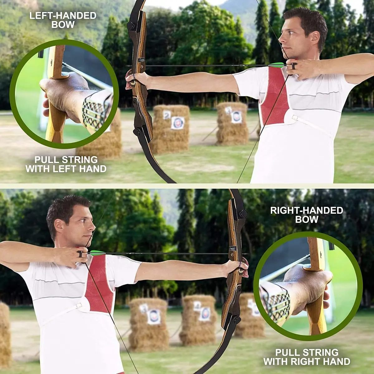 Samick Sage Archery Takedown Recurve Bow 62 inch | 45LB Draw Weight for Beginners & Adults - view 5