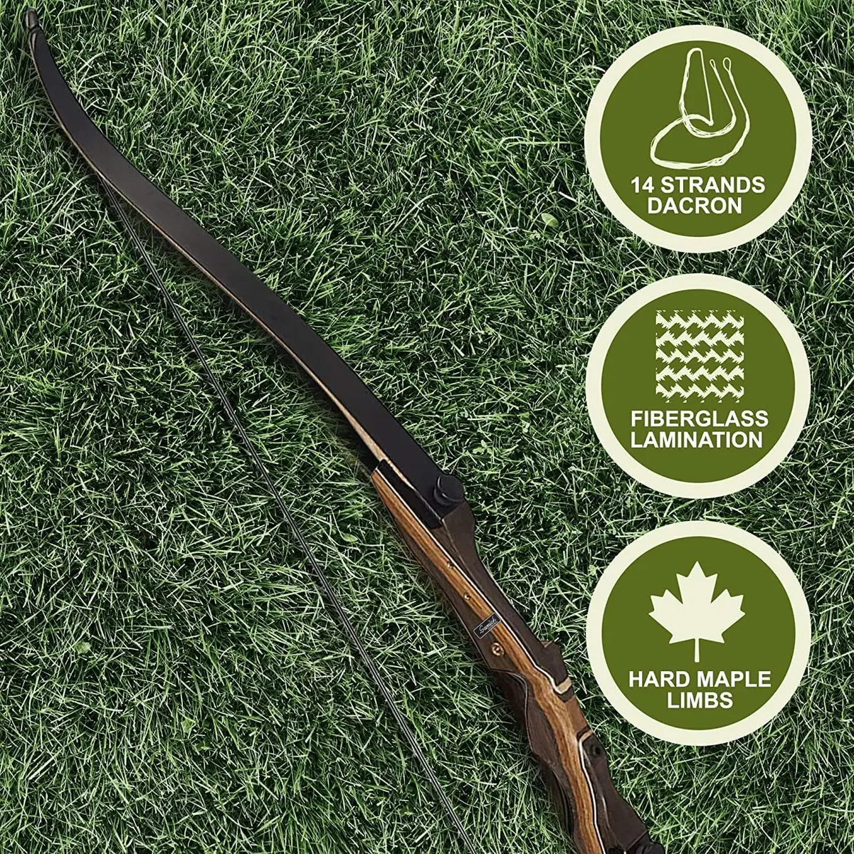 Samick Sage Archery Takedown Recurve Bow 62 inch | 45LB Draw Weight for Beginners & Adults - view 6