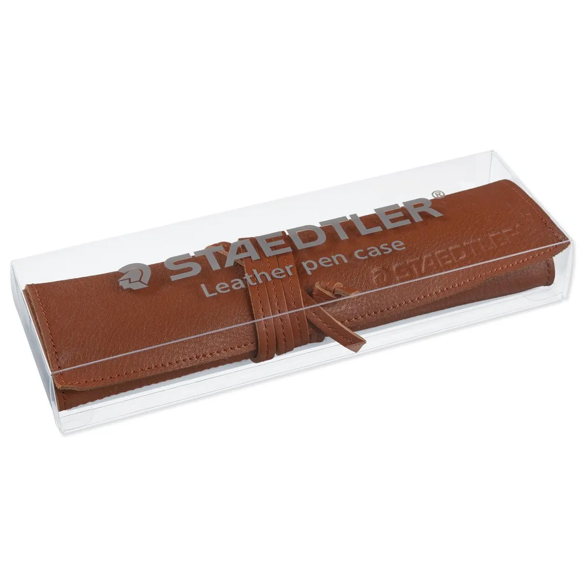 STAEDTLER Leather Pencil Case Brown 900 LC-CA | Unisex Cowhide Organizer with 4 Compartments - view 3