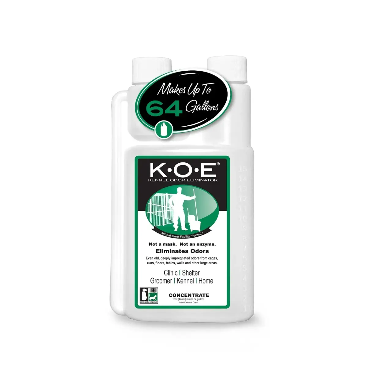 Odorcide KOE Kennel Odor Eliminator Concentrate 480ml (16 Fl Oz) | Veterinary Strength Odor Eliminator - main product image