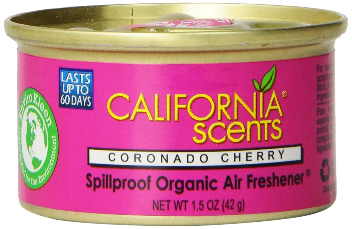 California Scents Coronado Cherry Spillproof Organic Air Freshener 156g (6oz) | 4-Pack, Lasts 60 Days - main product image