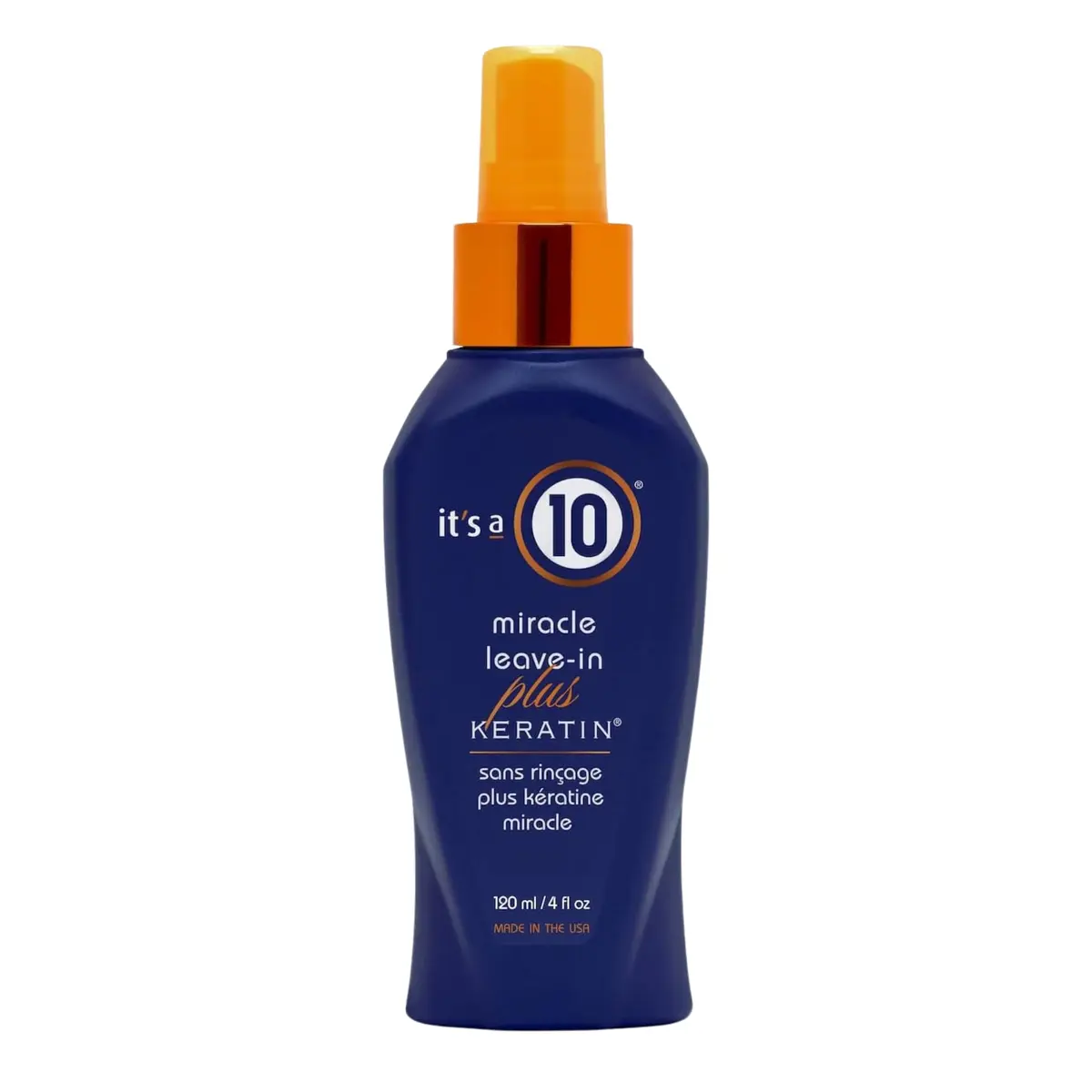 It's a 10 Haircare Miracle Leave-In Conditioner Spray w/Keratin, 4 oz | Strengthens & Restores Dry Hair - main product image