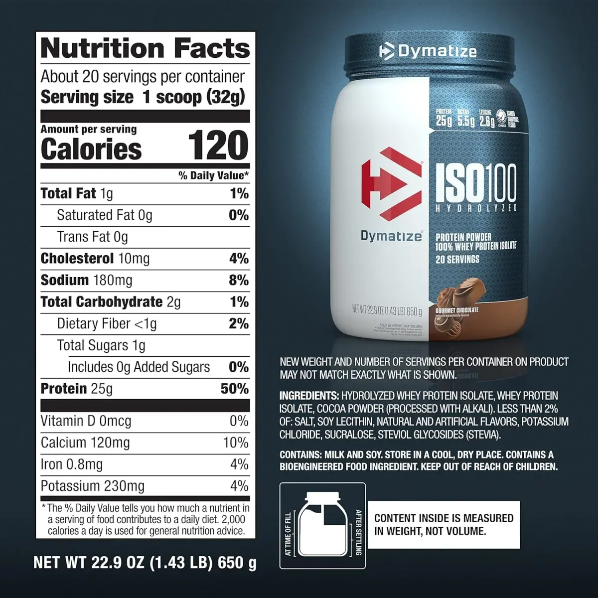 Dymatize ISO100 Gourmet Chocolate Whey Protein Isolate Powder 1.36 kg (3 lb) | Fast-Absorbing Muscle Fuel - view 7