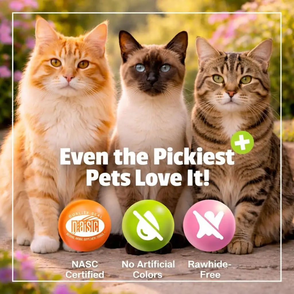 Pet Naturals Lysine Chews for Cats, Chicken Flavor, 60 Count | Immune & Respiratory Support for Cats - view 12