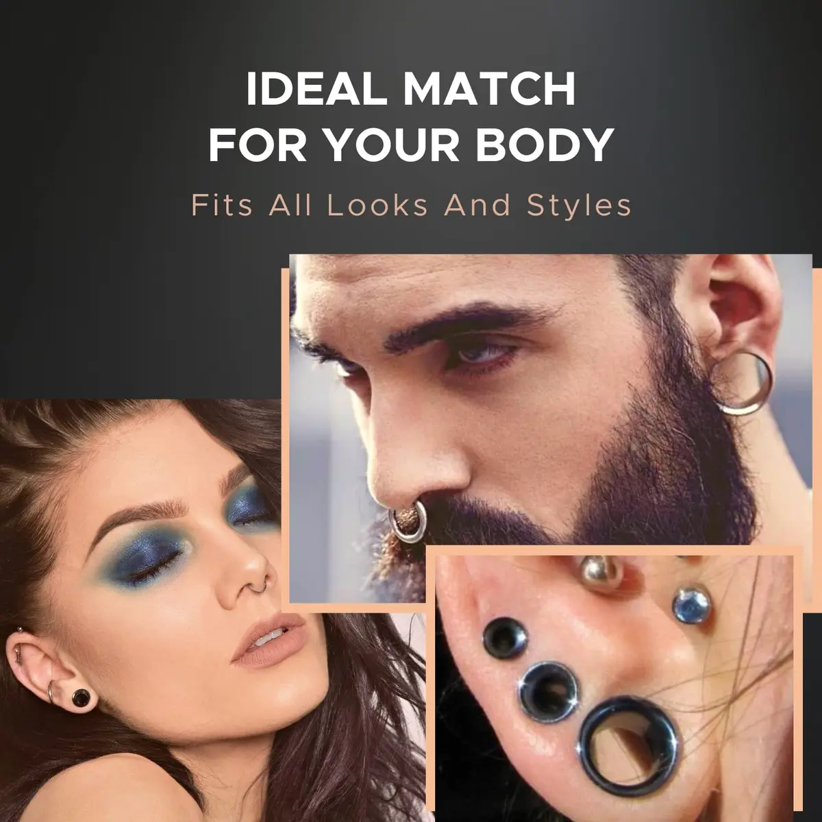 BodyJ4You Ear Gauge Stretching Kit 00G-20mm Big Gauges for Ears | Complete 24-Piece Set for Ear Piercing - view 5
